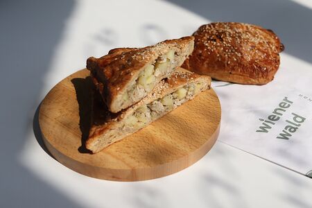 Мегаслойка с картофелем и курицей