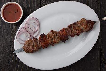 Кусковой шашлык из говядины