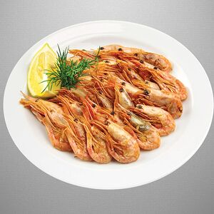 Креветки жареные, в соевом соусе