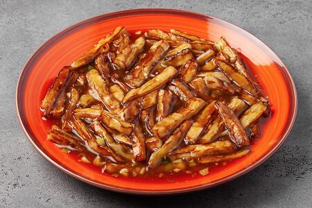 Баклажаны жаренные в чесночном соусе