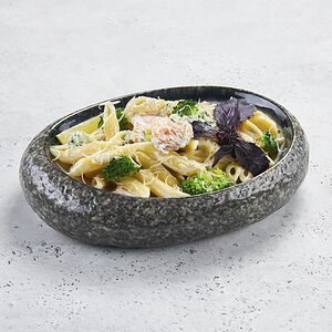 Паста с семгой и брокколи