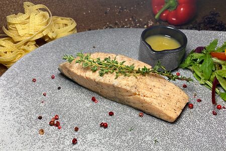 Стейк из сёмги на пару