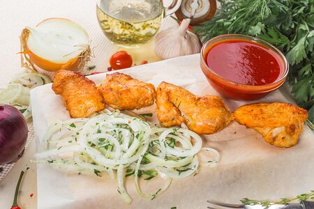 Шашлык из филе грудки индейки