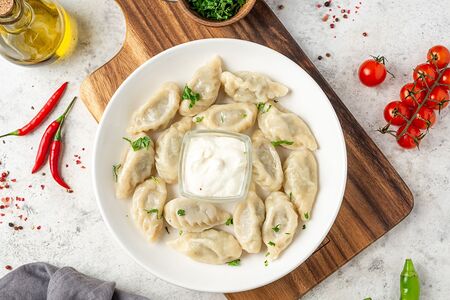 Вареные курзе с картофелем