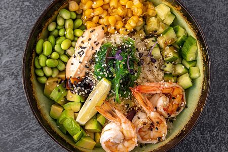 Поке с креветками