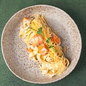 Тальятелле с форелью