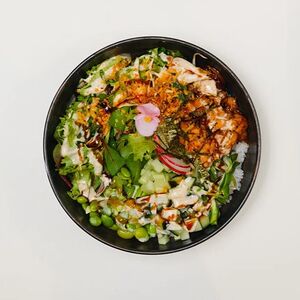 Поке с курицей терияки