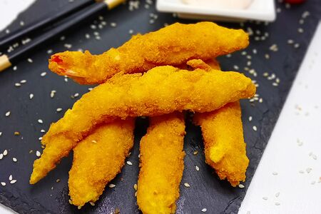 Креветки в кляре