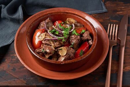 Печень по-грузински