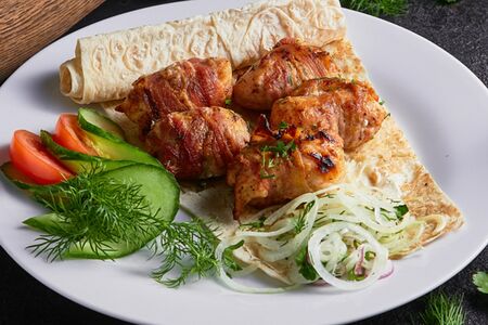 Куриное филе в беконе