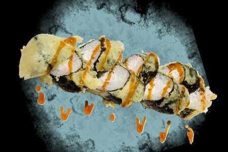 Жареный со снежным крабом