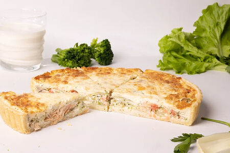 Киш с лососем (8 порц.)