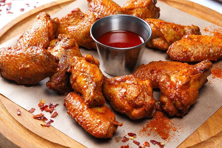 Куриные крылья под соусом Острый динамит