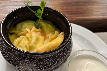 Вареники с творогом и бананом