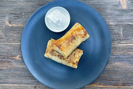 Блины с творогом