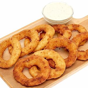 Луковые кольца фри с соусом тартар