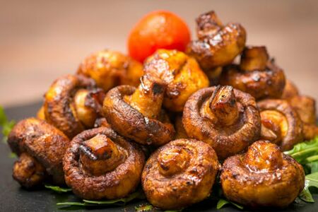 Шампиньоны на гриле