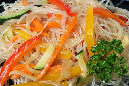 Фунчоза с овощами