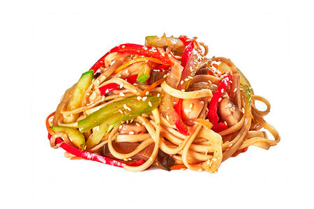Лапша пшеничная удон с овощами