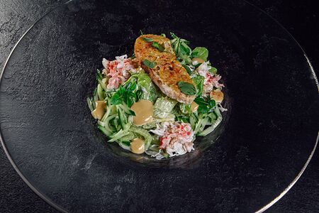 Салат с камчатским крабом