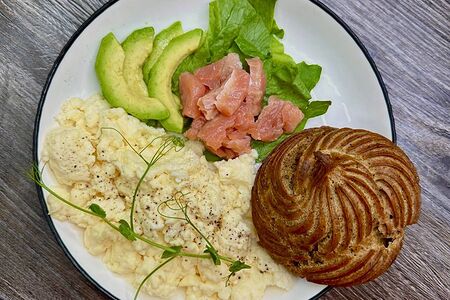 Скрембл лосось