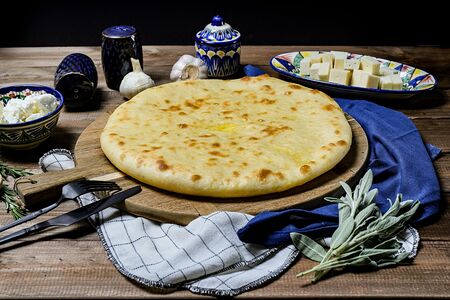 Осетинский пирог с сыром Уалибах