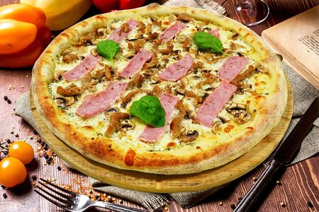№07 Пицца мясная с грибами