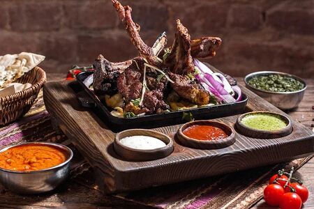 Шашлык из бараньей корейки