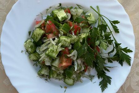 Овощной салат с маслом