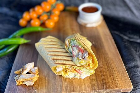 Шаурма Сырная с курицей