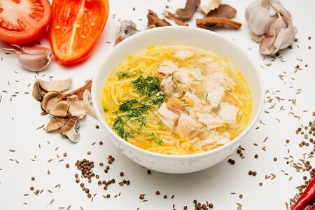 Куриная лапша
