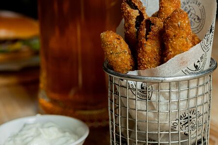 Маринованные огурчики в панировке