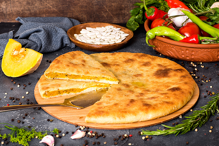 Осетинский пирог с тыквой Насджын