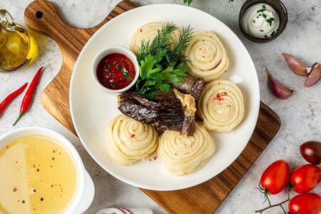 Даргинский хинкал с говядиной