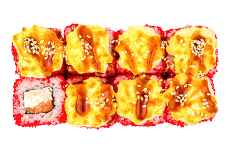 Запеченный ролл Оригами