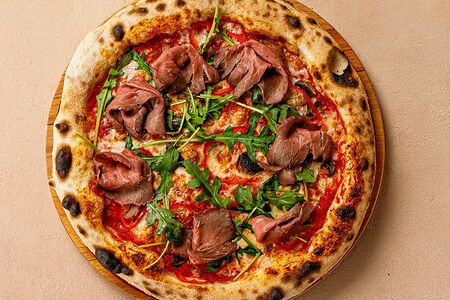 Пицца Ростбиф и сезонные грибы