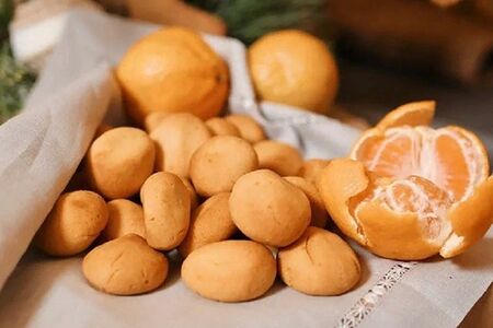 Мандариновое печенье vegan