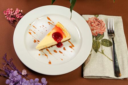 Домашний чизкейк с конфи