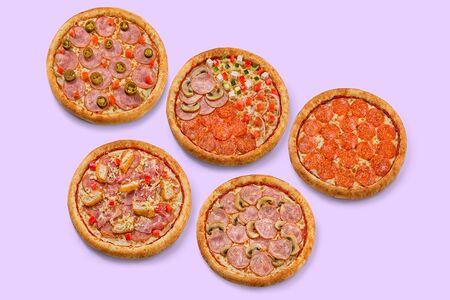 Пять средних пицц