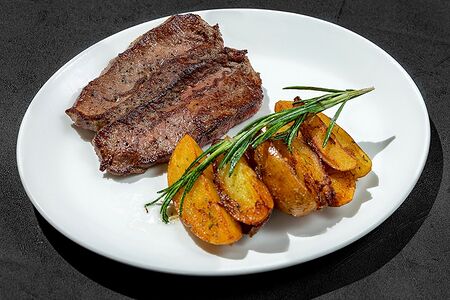 Прайм стейк с гарниром