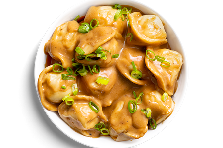 Пельмени в соусе пеппер