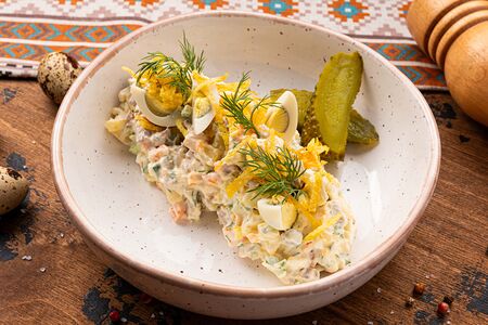 Оливье с языком