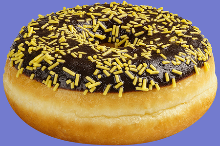 Донат с банановой начинкой