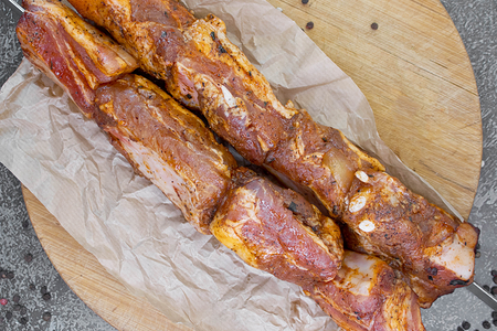 Свиные ребра маринованные