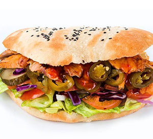 Донер чили в пите с говядиной большой