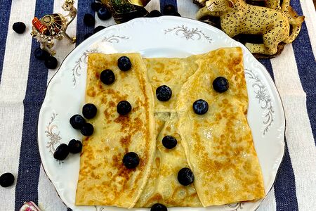 Блин с творогом, ананасом