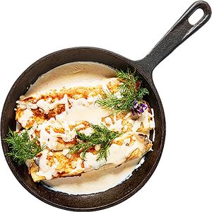 Блинчики с ветчиной и сыром