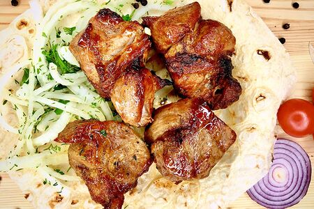 Шашлык из cвинoй шейки