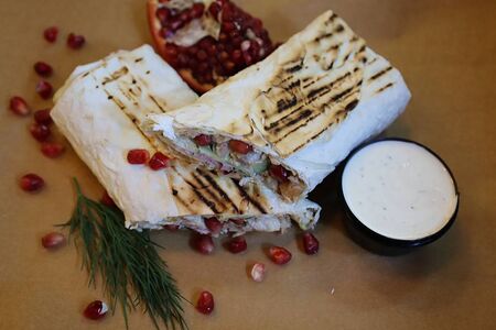 Гранатовая шаурма (стандартная)