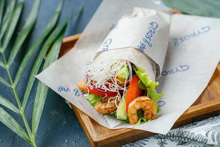 Гирос с креветками